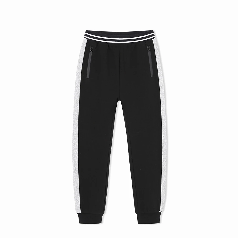 Balabala мальчик сторона-штаны в полоску с карманом на молнии подростковый Pull-on Jogger