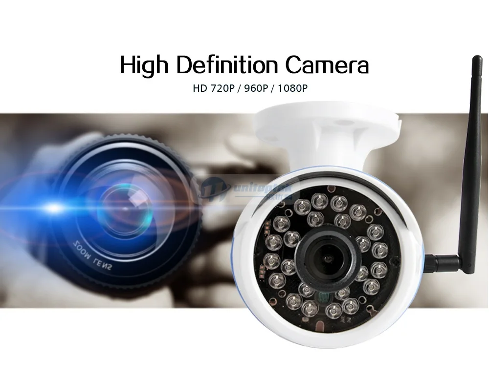 HD 720P 1080P Беспроводная ip-камера, Wi-Fi, уличная ONVIF CCTV видео, домашняя камера безопасности, цилиндрическая камера, TF слот для карт, приложение для ночного видения CamHi