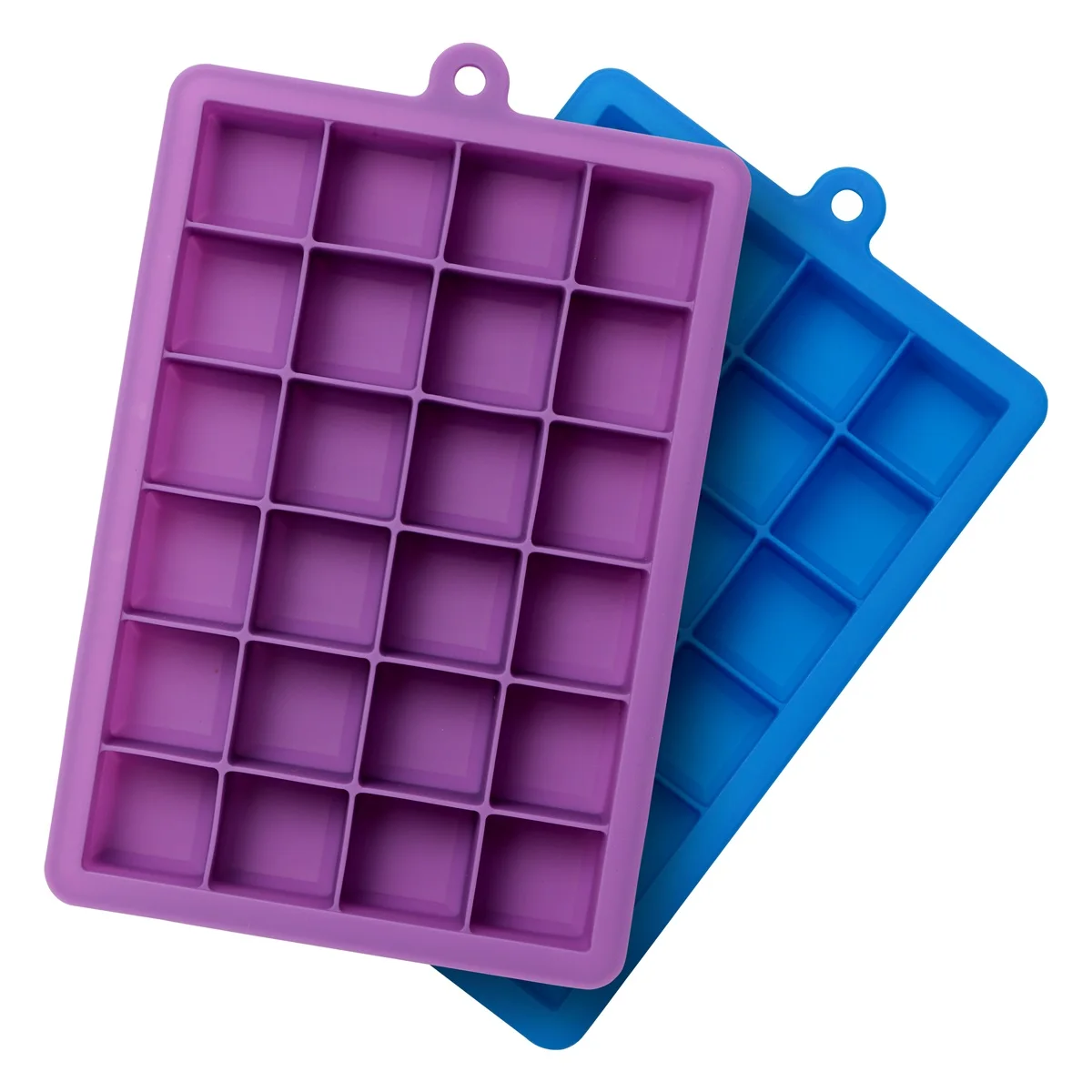 

AYI&AYEE Silicone Ice Cube Tray with Lid Ice Cream Cake Mold Maker Easy to Release kitchen Accessories Tools Medium Square Cube