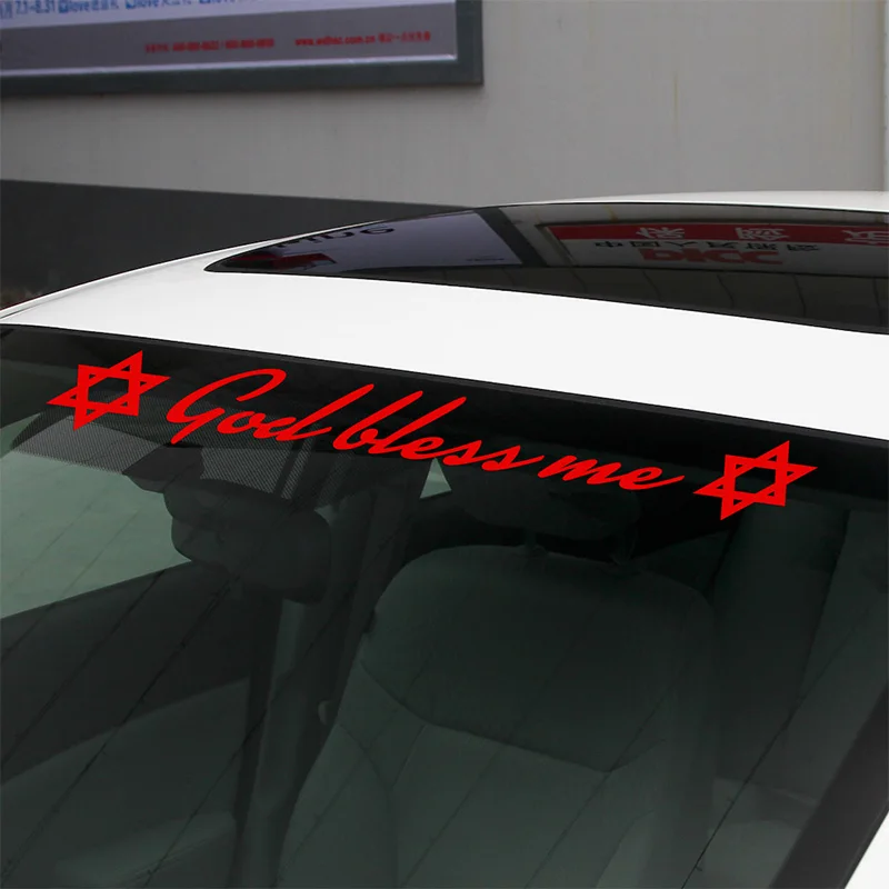 

3 Pieces Customization Shield of David Stickers Decal God bless me Car-Styling For vw volkswagen audi ford bmw opel accessories
