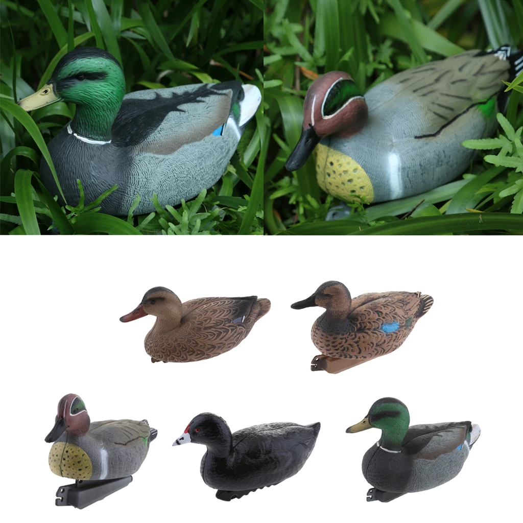 

5 Options Plastic Duck Floating Decoy Hunting Bird Deterrent Repeller Weed Pest Scarer Scarecrow Lawn Sculpture Garden Decor