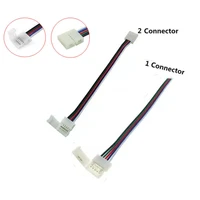 5pcslot 5 pin rgbw connector solderless with 15cm rgbw cable for 10mm rgbw 5050 led strip free shipping 5pin rgbw conductor