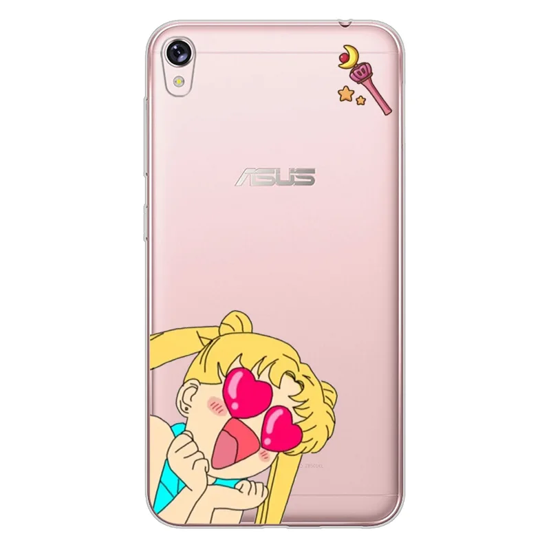 ciciber Cover For ASUS Zenfone 5 Lite ZC600KL 5Z ZE620KL ZS620KL Phone Cases Soft TPU Anime Girl Sailor Moon Shell |