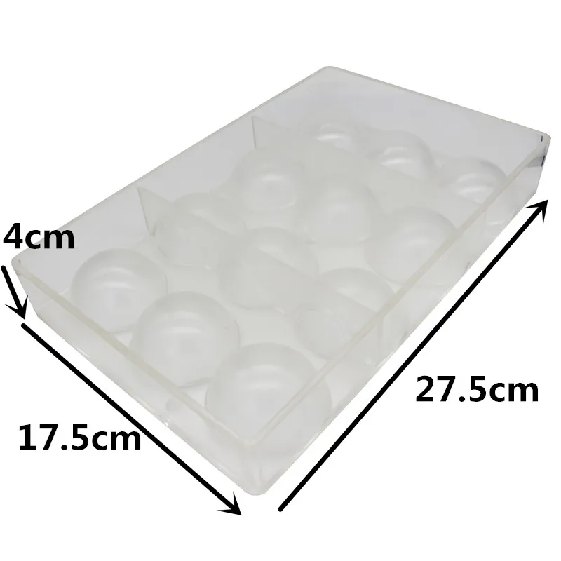 12 чашек наполовину шоколадный мячик 5 см мяч из поликарбоната форма для