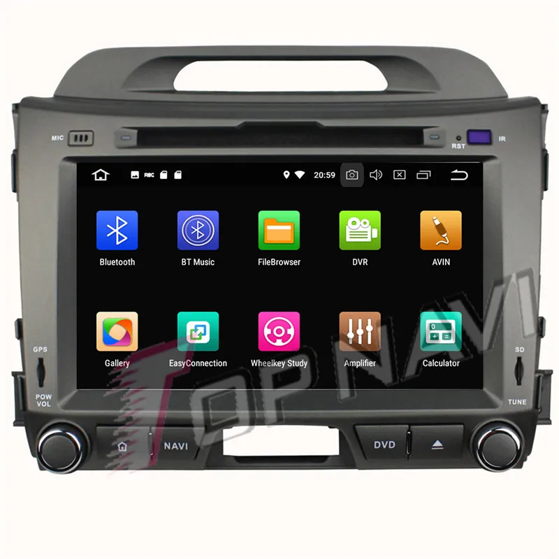 TOPNAVI 8 'ɺndroid 0 Авто плеер для KIA Sportage 2010 2012 2011 DVD PC Мультимедиа Радио gps навигации