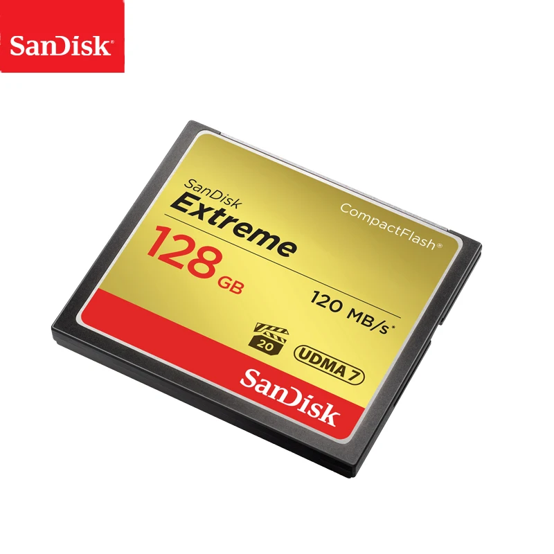 100% Оригинал SanDisk Extreme CF карта 32 Гб 64 128 Высокая скорость до 120 м/с памяти Флэш для