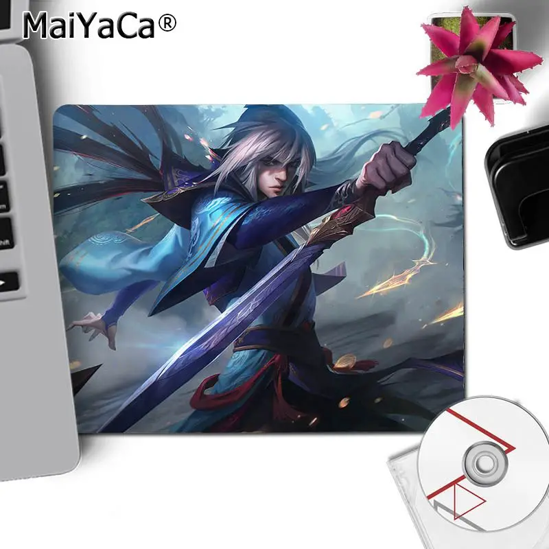 Красивое аниме MaiYaCa League of legends комфорта маленькая Мышь коврик игровой pad простой