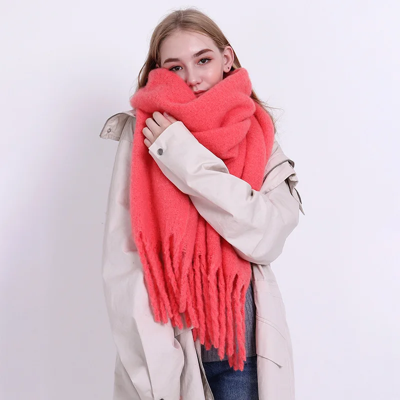 Женский шарф-шаль Foulard Femme зимний кашемировый для женщин ZA-12 | Аксессуары одежды