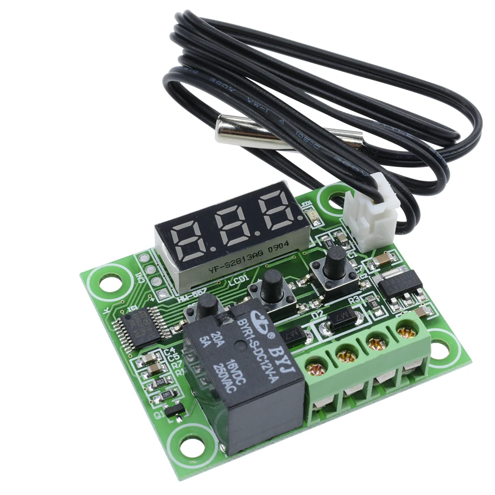 W1209 AC 110 V-220 V светодиодный цифровой термостат контроль температуры термометр термо контроль ler модуль переключателя w/источник питания AC-DC