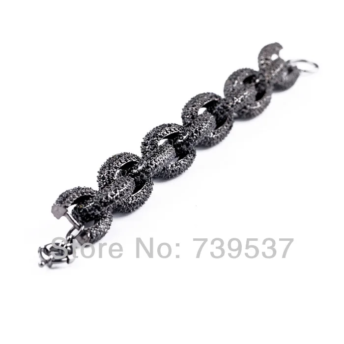 Новый дизайн крутой Большой браслет ручной работы со сверкающим стеклом русский