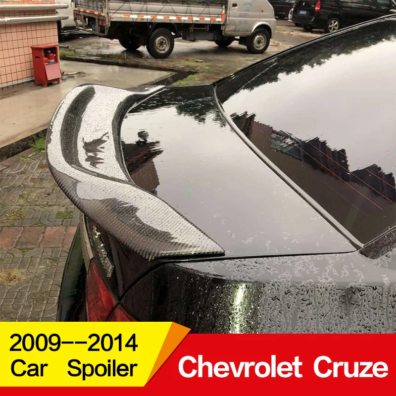 Используется для Chevrolet спойлер Cruze 2009 10 11 12 13 14 лет Глянцевая углеродное волокно/FRP старый Cruze заднее крыло R стиль аксессуары