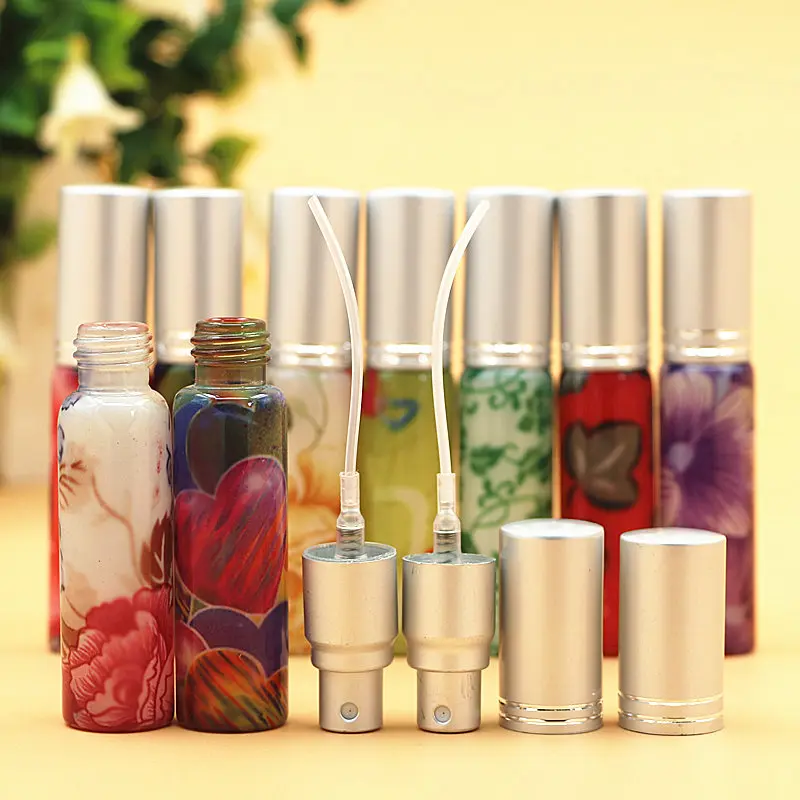 10 шт./лот 8 мл дорожная Бутылка наклейка глазурованная стеклянная бутылка для