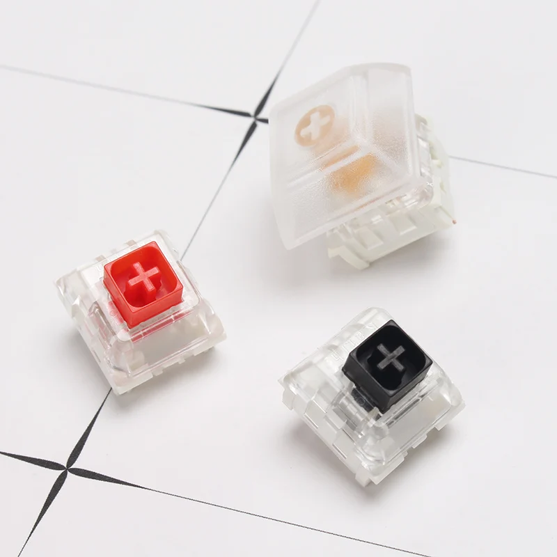 Kailh тестер коробок с 9 клавишами акриловое основание белые полупрозрачные