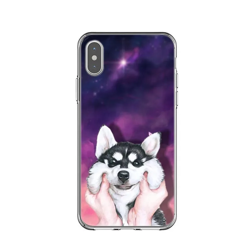 Милый Жесткий Чехол для iPhone X XS Max XR Французский бульдог такса 5 5S SE 6 6S Plus 7 8