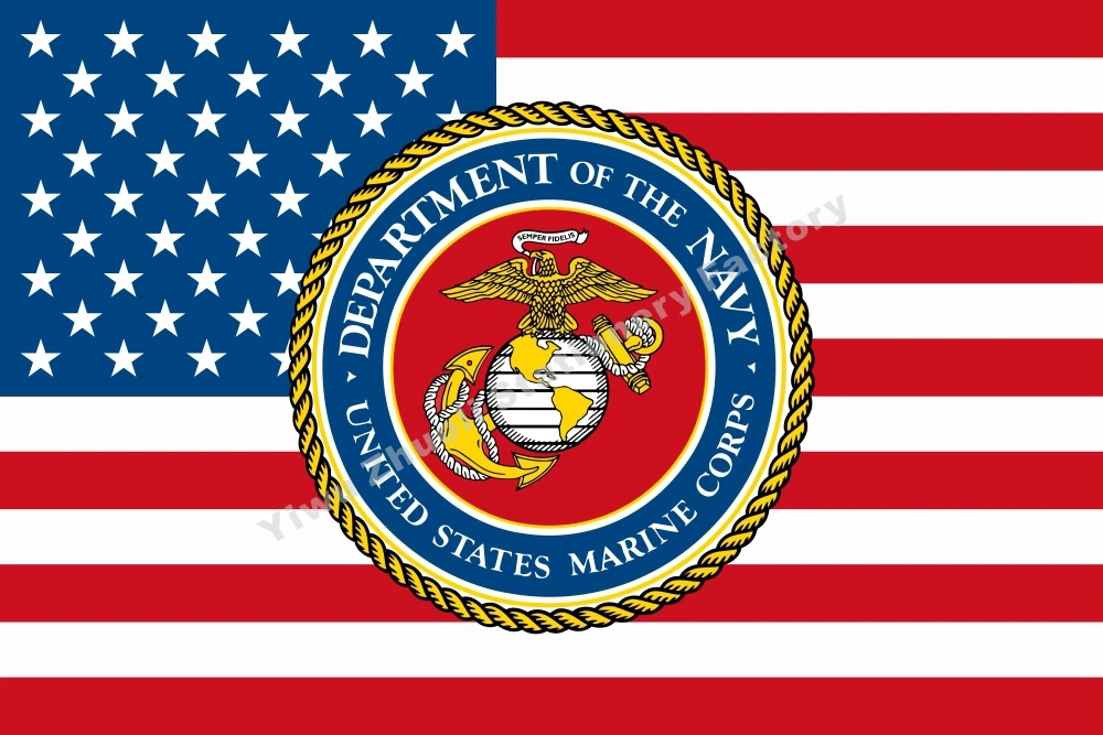 

US Army Marine Corps US Nation Seal Flag 3ft X 5ft Polyester Banner Flying 150* 90cm Custom Flag Outdoor