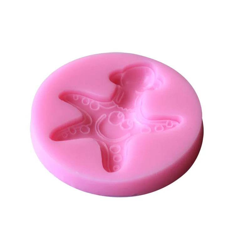 Silicone Starfish Mold Fondant Cake Decorating Tools Wedding Candy Jelly Chocolate Mould Baking Tool Topper D432 | Дом и сад