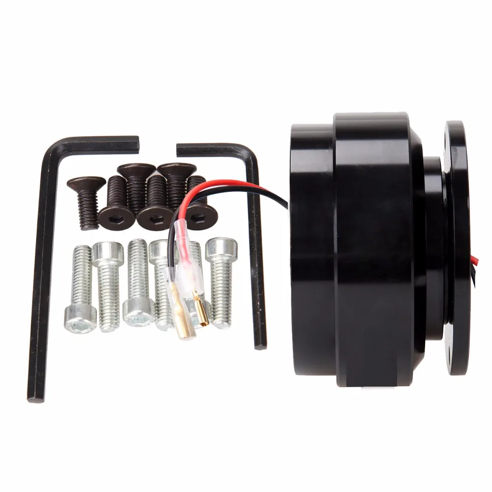 Универсальный 6 отверстий черный болт мяч Руль Quick Release концентратор Adapter Kit