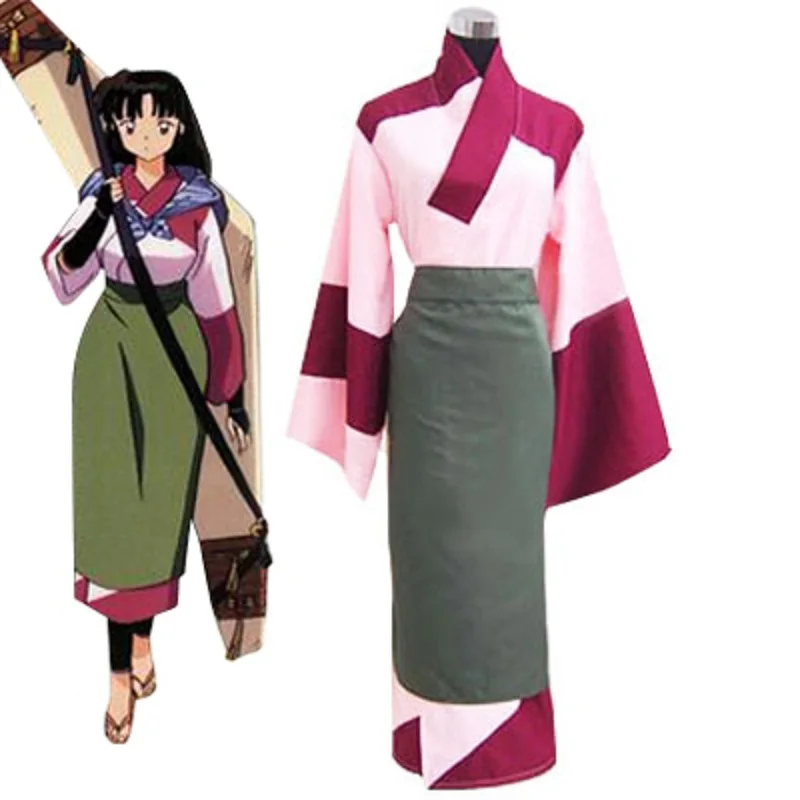 

Unisex Japan Anime Cos Inuyasha Sango Cosplay Costume Kimono Sets