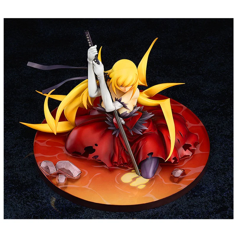Аниме фигурка Oshino Shinobu 15 см кизумоногатари сидячая маленькая ниндзи сексуальные