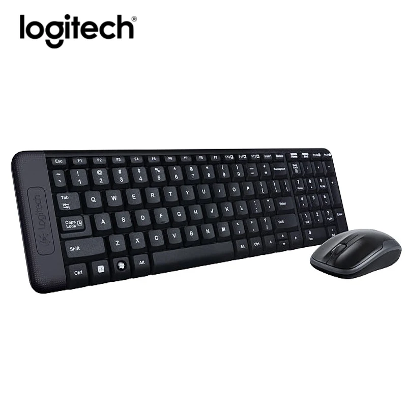 

Logitech MK220 Wireless Keyboard and Mouse Combo Set Gaming Lap Top Gamer Original Optical Waterproof Ergonomics Keyboard Mouse