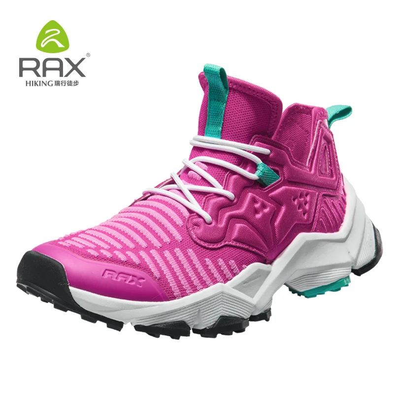 rose RAX hiking ботинки Для женщин дышащие Прогулочные кроссовки для ношения на улице Mountainer большой Размеры обувь для походов легкие ботинки для ходьбы - Цвет: rose