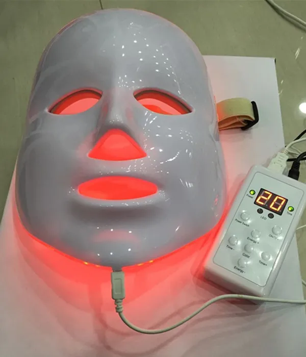 Новая европейская 7 цветов PDT Photon светодиодный маска для лица Омоложение кожи