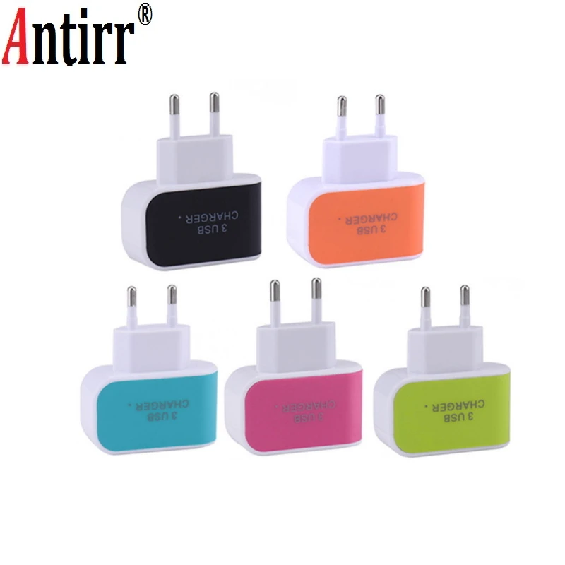 Универсальное сетевое зарядное устройство с 3 USB портами 1 А|Адаптеры AC/DC| |