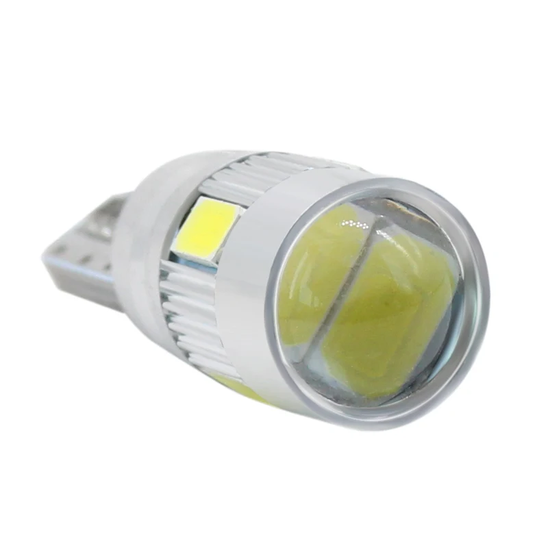 10 шт. T10 W5W canbus led 6 SMD 5630 чип 501 194 безошибочный Автомобильный светодиодный индикатор