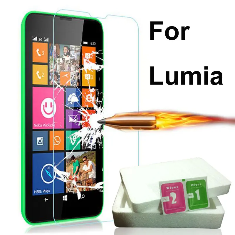 0.26mm 9H закаленное стекло на для Nokia Lumia 640 630 635 950 550 640xl 730 830 535 530 520 435 Защитная пленка