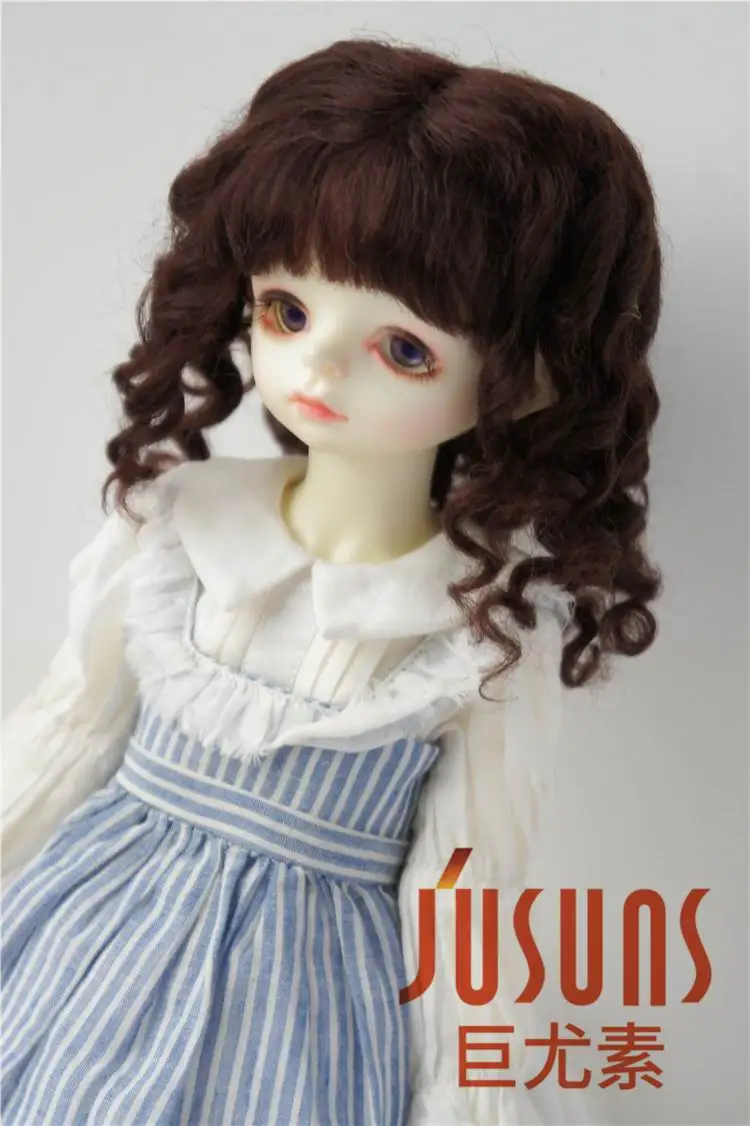 JD162 1/3 BJD парики, романтические Sauvage парики из мохера для кукол 8-9 дюймов SD кукла аксессуары - Цвет: Coffee Black M7