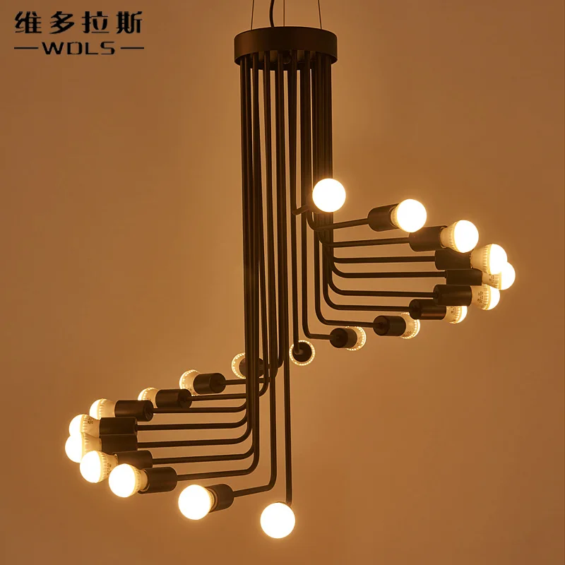 値段 現代ヴィンテージロフトペンダントライト鉄スパイラル階段ランプドロップ光器具ライトアンティークアメリカのペンダントランプ