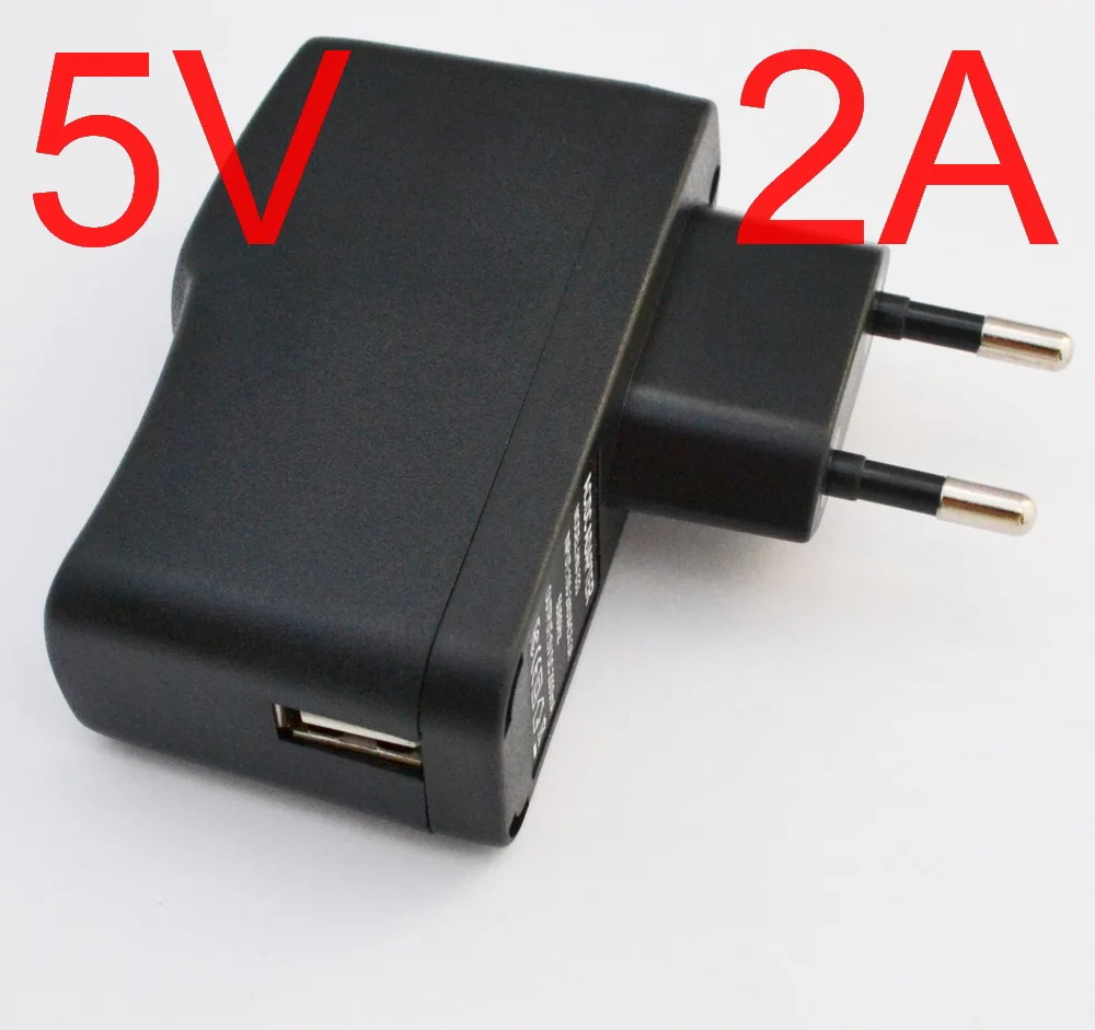 100 шт. 5В 2А ЕС Высокое качество IC программа 5V2000mA USB зарядное устройство адаптер