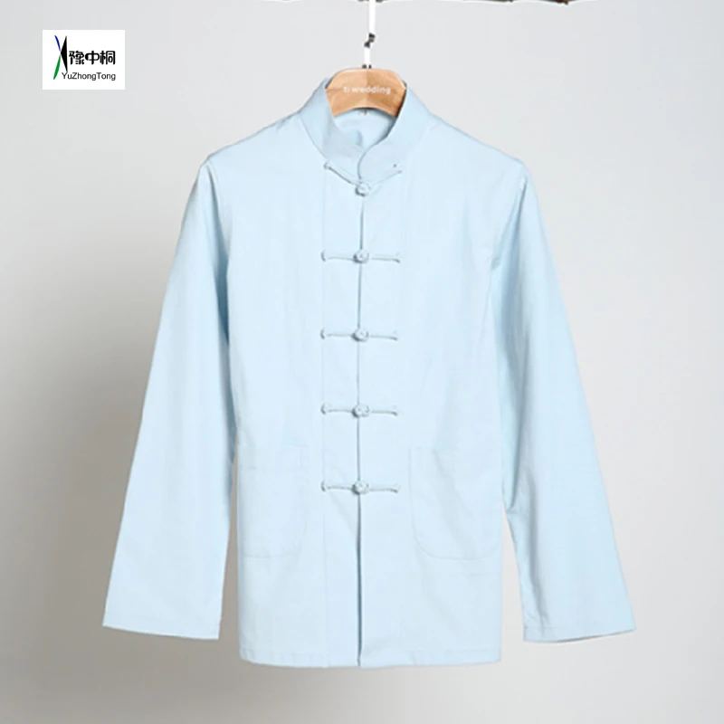 Куртка с длинным рукавом из 100% хлопка традиционная китайская одежда костюм Тан