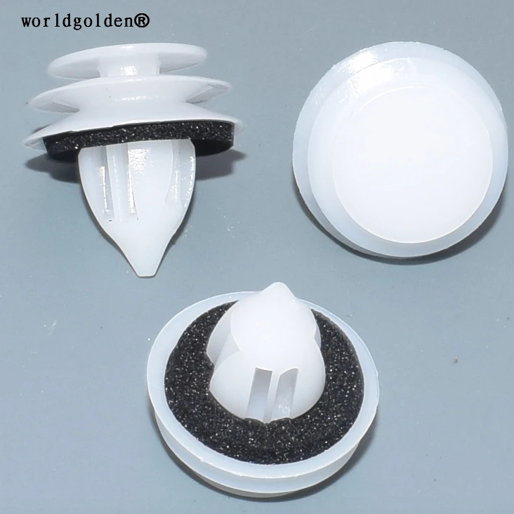 100 шт., пластиковые фиксаторы передней и задней двери для Mazda # GJ6R-68-ABX (GJ6R68ABX)