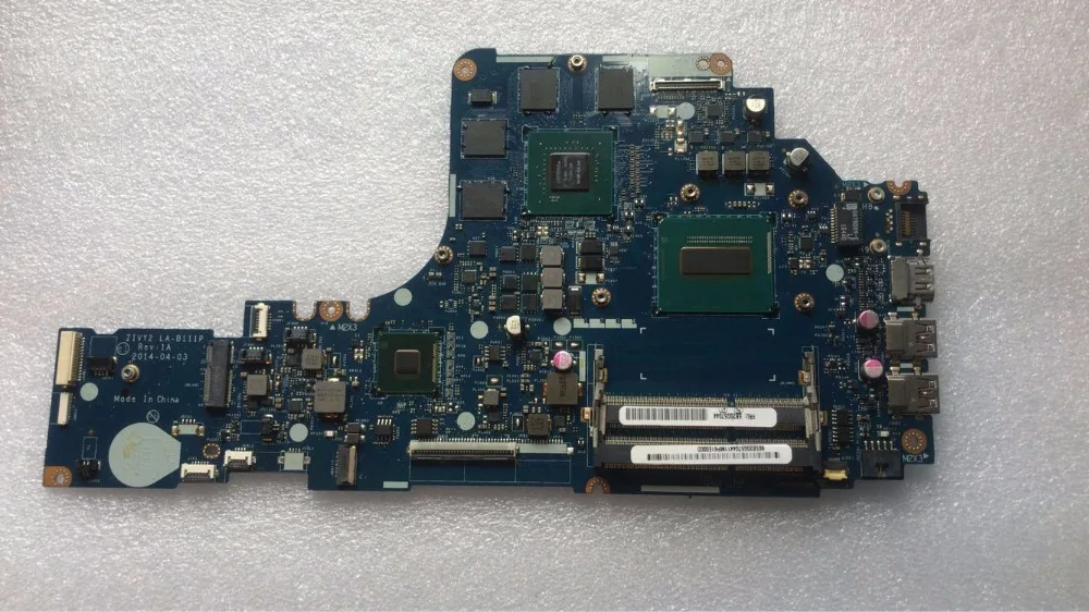 Abdo ZIVY2 LA-B111P материнская плата для lenovo Y70-70 Y70 ноутбук материнская плата Процессор i7 4710HQ GTX860M 4G DDR3 тесты работы
