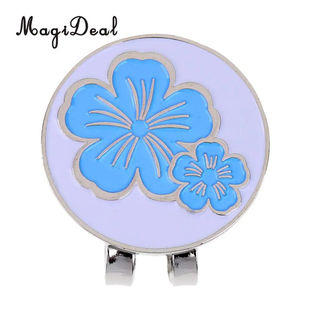 Магазин на открытом воздухе Спортивная кепка для гольфа с магнитным маркером шарика Дизайн цветов розовый/фиолетовый/синий Обучающие средства.