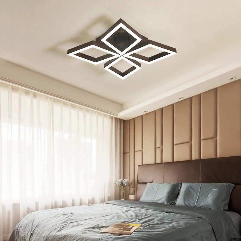 Chandelierrec AC85-265V Домашнее освещение потолочный светильник Современные светодиодные потолочные лампы для гостиной спальни низкие потолки lampara de techo