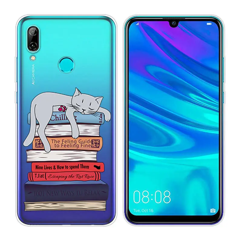 Силиконовые чехлы Arvin для huawei P Smart, мягкий прозрачный ТПУ чехол для телефона P Smart, 6,21 дюймов, чехол с рисунком, сумка