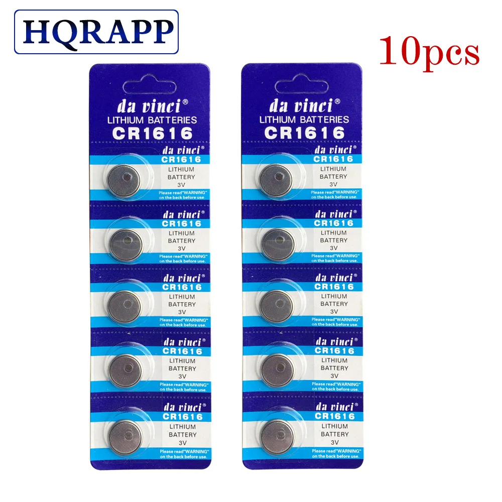 10 шт./лот 3V литиевая батарея CR1616 DL1616 ECR1616 LM1616 1616 5021LC литиевые батареи для