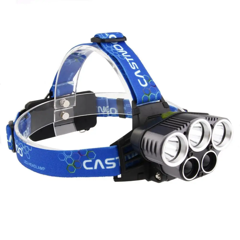 CASTNOO Heanlamp 10000 LM 5 LED Headlight USB Charge Modes Flashlight for Fishing use | Освещение
