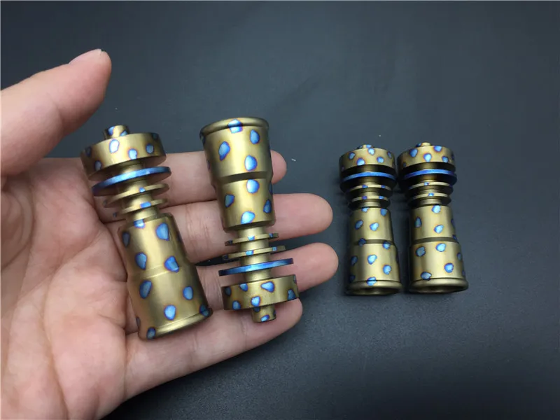 Domeless GR2 Красочные Титановые ногти оба 14 мм 18 женские соединения титановые | Дом и