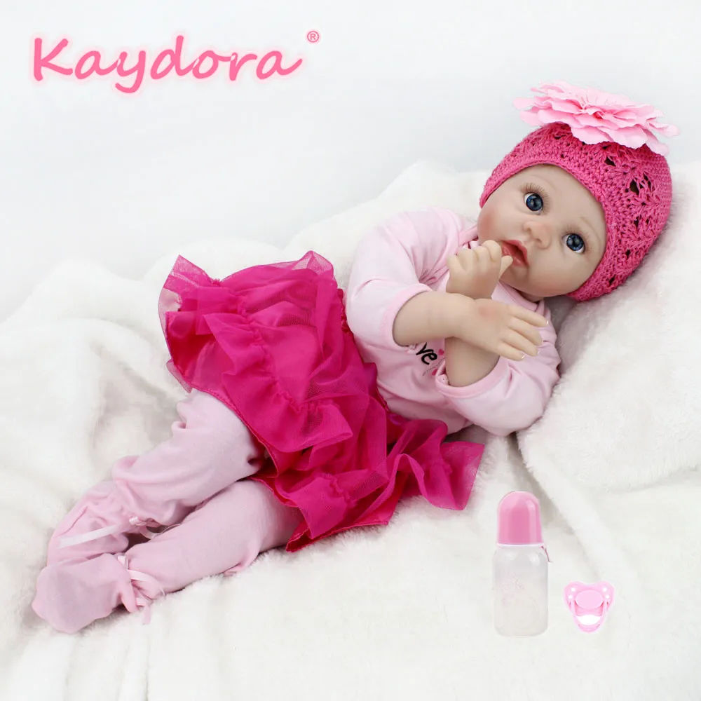 55 см куклы Reborn Bebe детские из мохера 22 дюйма Очаровательная Ручная работа lol reborn Baby