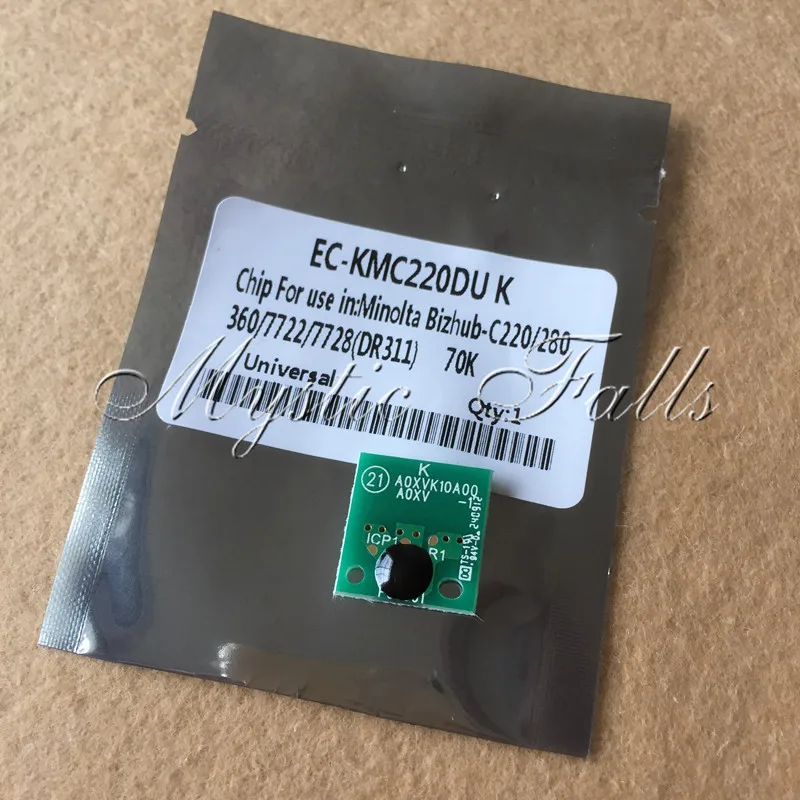 5 компл. DR311 DR 311 чип для блока формирования изображений Konica Minolta Bizhub C360 C280 C220 C7722 C7728