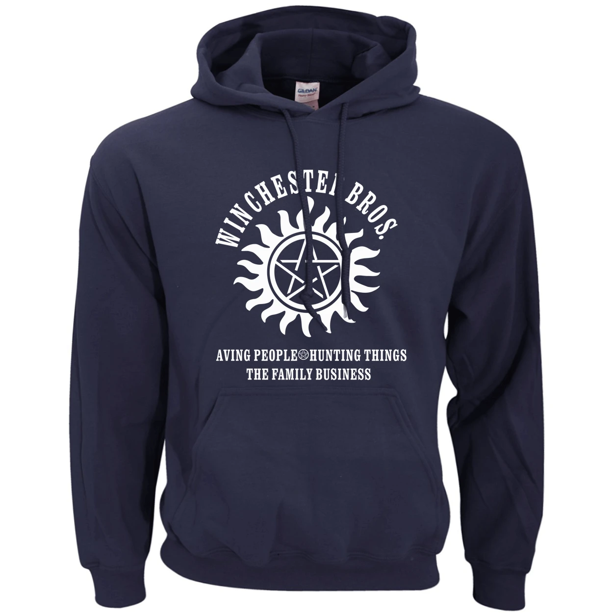 Мужская толстовка с капюшоном Supernatural winster флисовая в стиле хип хоп S 2XL весна Зима