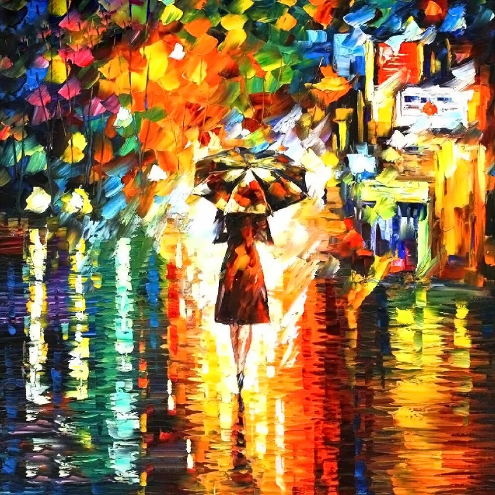 

Алмазная живопись сезон дождя картина полная мозаика Сделай Сам алмазная живопись вышивка крестиком домашнее декоративное ремесло