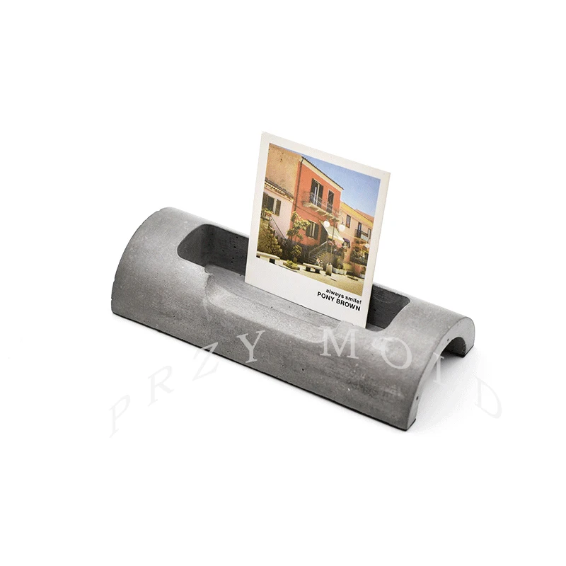 

Silicone Mold Office Business Card Holder Cement Life Supplies Molds Cement Concrete Simple Moulds Silicone Rubber PRZY No.s8008