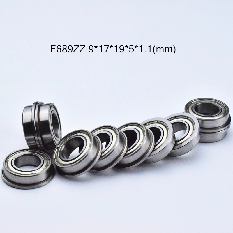 F689ZZ 9*17*19*5*1 1 (мм) 10 шт. Бесплатная доставка F689 689 F628/9ZZ фланцевые подшипники