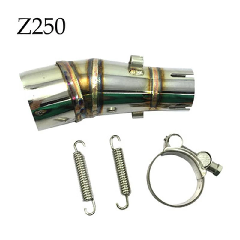 TKOSM средняя выхлопная труба мотоцикла для Kawasaki Z250 2008 2016 Ninja 300 2013 250R без выхлопной