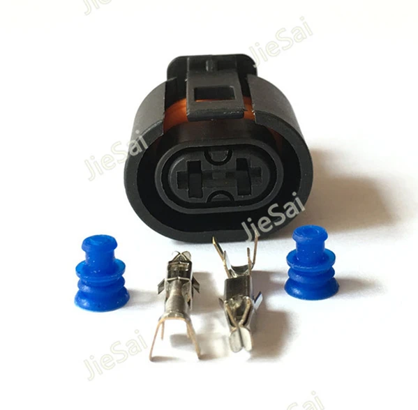 2-контактный автомобильный разъем водонепроницаемая штепсельная Вилка для VW Audi