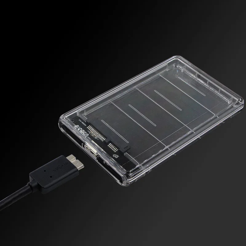 Прозрачный чехол для жесткого диска 2 5 дюйма с USB 3 0 на Sata Гбит/с|Жёсткие диски и